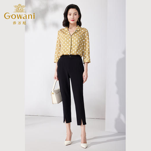 乔万尼铅笔裤夏季新西装裤高级感垂感款休闲裤ET1F516 商品图3