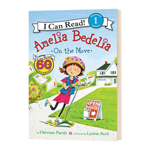 Collins柯林斯 I can read 系列 Amelia Bedelia on the Move 阿米莉亚系列 英文原版绘本 一阶段图画故事书 糊涂女佣 进口英语书籍 商品图1