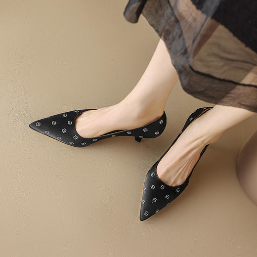 优雅百搭，尖头爆款真丝单鞋DB-M5559 商品图7