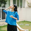 绽放246朵/多色亚麻口袋设计文艺小衫 商品缩略图3