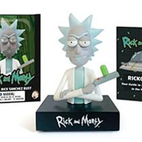 瑞克和莫蒂插图小书 瑞克的会说话的半身像 英文原版 Rick and Morty Talking Rick Sanchez Bust