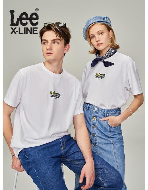 LeeXLINE23年春夏新品舒适版印花多色男女同款短袖T恤LUT0055134LE00FK14000 商品图1