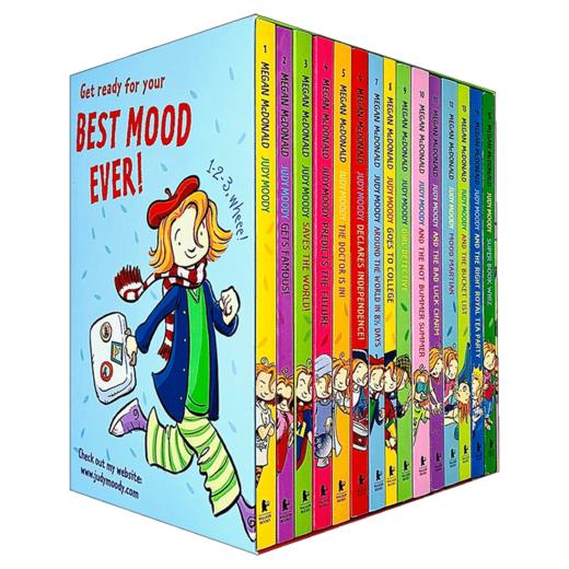 英文原版 Judy Moody Set 稀奇古怪小朱迪故事15册 畅销的儿童英文章节书系列 带黑白插图 成长桥梁书 英文版 进口英语原版书籍 商品图4