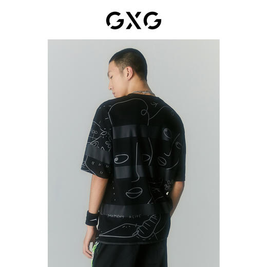 GXG男装艺术线条tee短袖T恤 商品图3