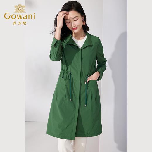 乔万尼风衣女款新款夏季外套宽松收腰薄款ET1A512 商品图2