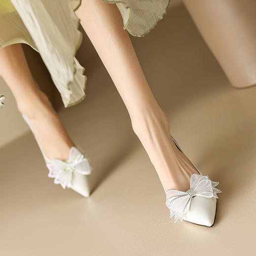 性感百搭，蝴蝶结蕾丝纱网高跟鞋DB-M5556 商品图1