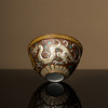 古铜彩错金银双龙戏珠杯 商品缩略图2