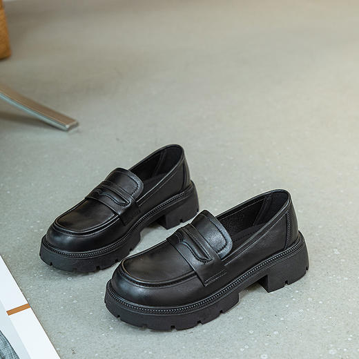 意大利KAISER凯撒羊皮厚底乐福鞋，羊皮鞋面，小众百搭 商品图11