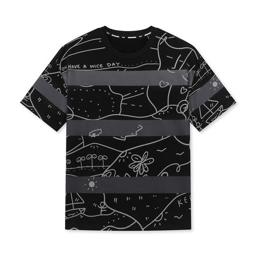 GXG男装艺术线条tee短袖T恤 商品图4