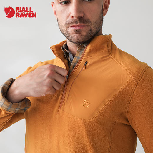 北极狐防风保暖套头卫衣时尚休闲男士亲肤抓绒衣04202130 商品图1