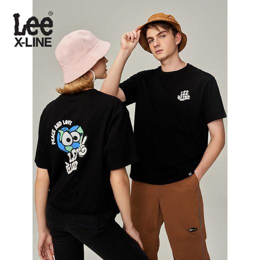 LeeXLINE23年春夏新品舒适版圆领男女同款短袖T恤LUT0054384LE00FK14000 商品图1
