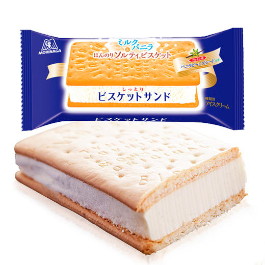 日本进口森永夹心饼干冰淇淋80ml 商品图0