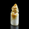孤品014181:老挝石北部黄貔貅钮椭圆章-2.8*1.7*4.1cm 商品缩略图1