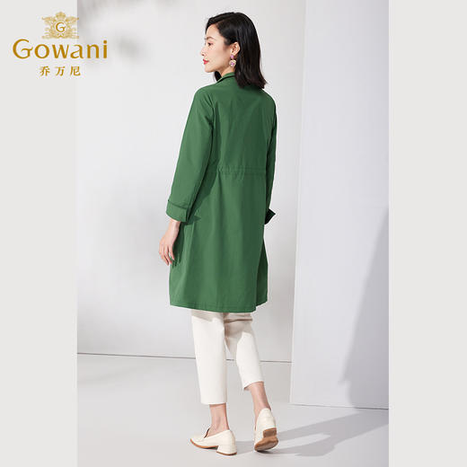 乔万尼风衣女款新款夏季外套宽松收腰薄款ET1A512 商品图4