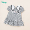 【商场同款】迪士尼童装女童短袖连衣裙洋气中大童条纹荷叶边翻尖领小飞象裙子 商品缩略图7