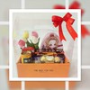 伴手礼|婚庆满月商务高端—透明仿真花男孩版/女孩版手提盒伴手礼   商品缩略图3
