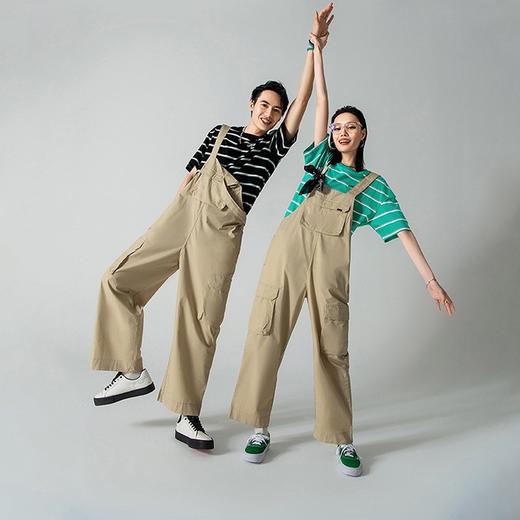 Lee商场同款23春夏新品舒适色织条纹男女同款短袖T恤LUT005029101274A03705 商品图2