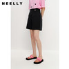 NEELLY纳俪商场同款黑色休闲短裤女夏季新款百搭阔腿显瘦裤子时尚N23042H01070 商品缩略图0