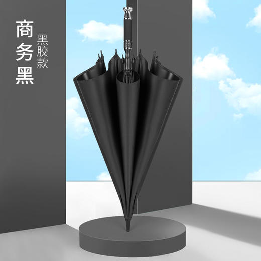 【现货秒发】男女士27寸直杆雨伞大号，双人晴雨两用伞罗马柱伞，男士女士双人车载长柄直杆伞，8骨自动开关抗风暴雨伞防晒帽雨衣太阳伞 商品图4