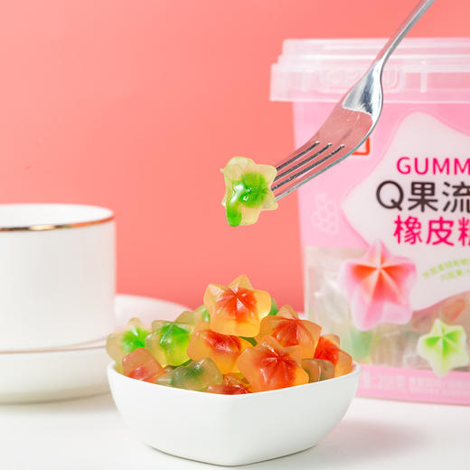 「两款口味！爆浆流芯」爆浆白桃葡萄软糖 水果汁夹心糖果qq糖小零食 商品图1