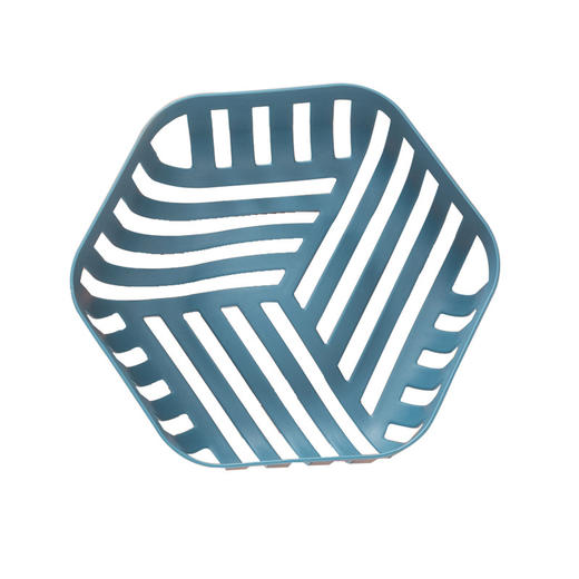 「9.9元包邮！四色可选」家用六边形沥水篮 洗菜洗水果蔬菜篮子厨房用品洗菜盆镂空淘菜篮 商品图4