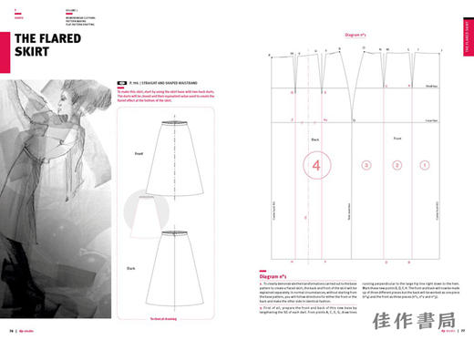 Patternmaking for Womenswear、vol. 1: Constructing Base Patterns - Skirts / 女装图案制作、第1卷：构建基本图案-裙子 商品图3