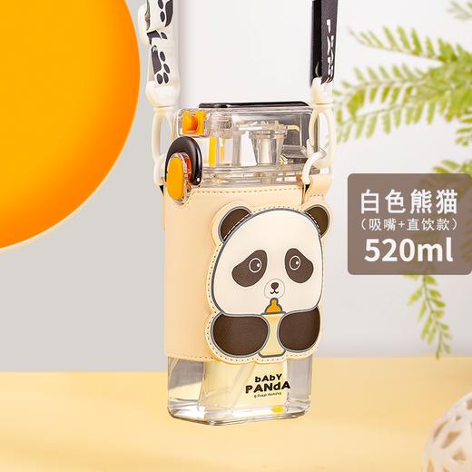 小比咔方形儿童水杯带吸管夏季男上学专用迪士尼双饮水壶女孩便携（TMY-4508） 商品图4