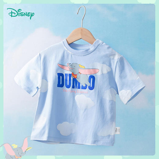 【商场同款】迪士尼童装女童时尚云朵短袖T恤中小童夏季新款小飞象卡通上衣 商品图9
