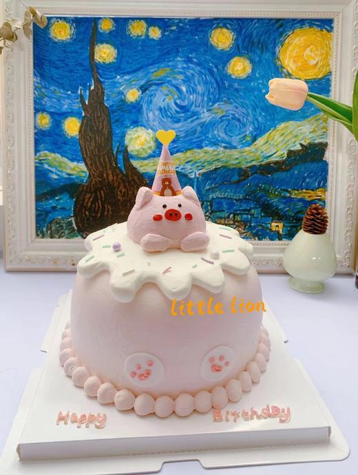 狮子家-网红猪猪生日蛋糕 纪念日蛋糕 聚会 仪式感必备 健康甜品 商品图0