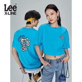 LeeXLINE23年春夏新品舒适版圆领男女同款短袖T恤LUT0054384LE00FK14000