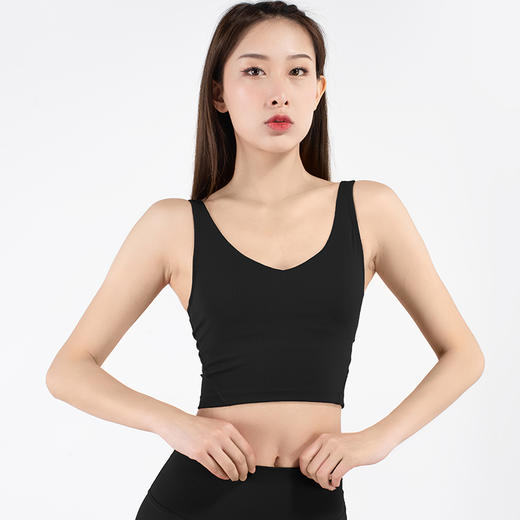 跃牌【缔结伽缘系列】SPR抽条罗纹新款美背瑜伽文胸高阶裸感塑型运动无T线防卷边瑜伽裤瑜伽裤DT376（可拆胸垫）+DL378 商品图3