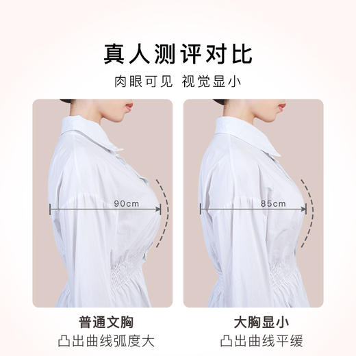 梦芭蒂薄款大胸显小内衣女大码防下垂无钢圈收副乳文胸罩冰川水晶 商品图1