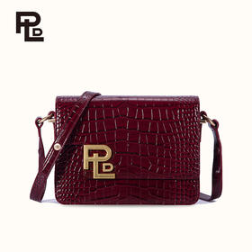 保兰德PLD东方雅奢留白系列鳄鱼纹腋下单肩斜挎小方包通勤必备女包