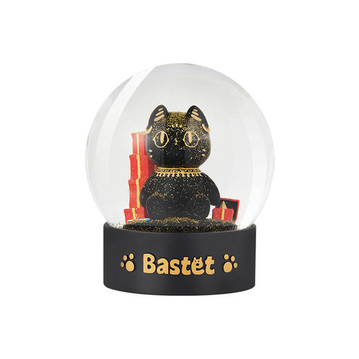 【米舍】大英博物馆盖亚安德森猫萌猫水晶球摆件 商品图3
