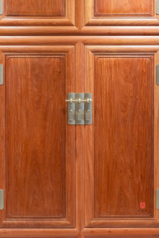 红桥红  家具严选  缅甸花梨（大果紫檀）  【236素面 顶箱柜 独板 白胚】 商品图4