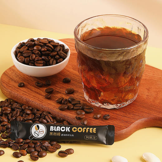 「两盒装！一盒10包」叙白白芸豆黑咖啡 美式速溶咖啡粉茶饮 商品图1