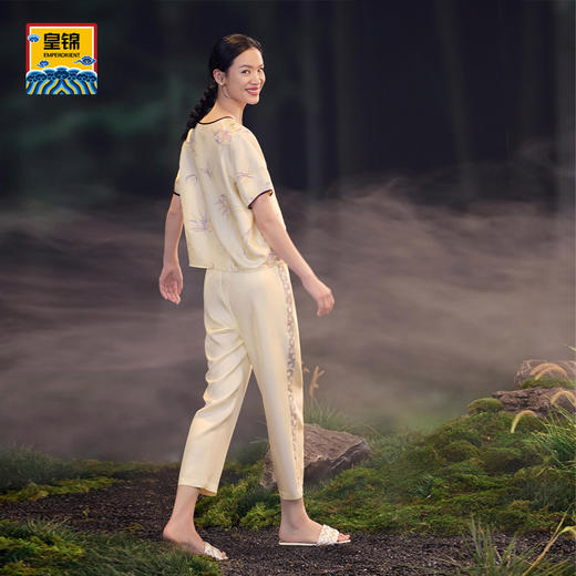 【皇锦】斜纹绸短袖分身套装 商品图0