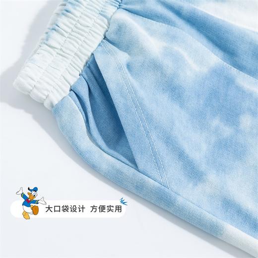 【商场同款】迪士尼童装男童五分裤时尚仿扎染夏季唐老鸭运动休闲水洗蓝短裤 商品图8