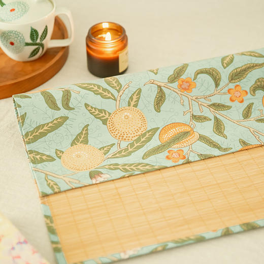 石榴与花竹制茶垫新中式禅意茶席 商品图3