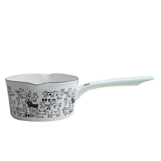 日本制珐琅锅小奶锅 plune.北欧风单手柄锅15cm宝宝辅食锅 商品图1