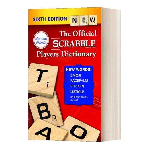 英文原版 The Official SCRABBLE Players Dictionary 韦氏官方英语拼字游戏玩家词典 第六版 英文版 进口英语原版书籍 商品图1