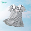 【商场同款】迪士尼童装女童短袖连衣裙洋气中大童条纹荷叶边翻尖领小飞象裙子 商品缩略图6