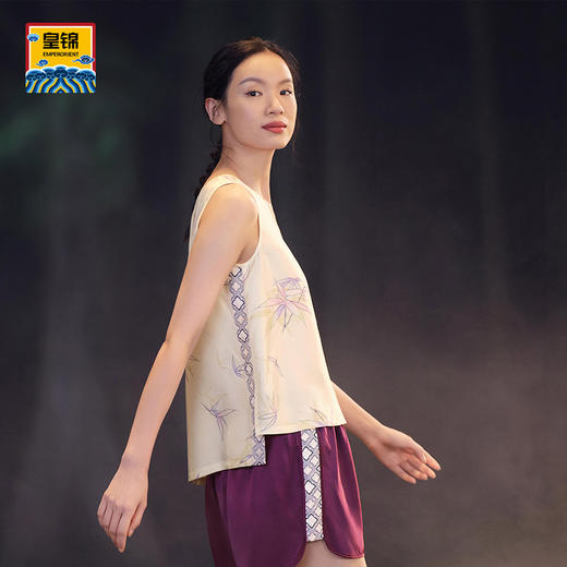 【皇锦】斜纹绸背心分身套装 商品图1