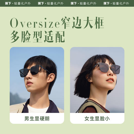 【周杰伦同款】IF312蕉下卡片墨镜  oversize轻量览际系列随盈超薄可折叠墨镜 商品图5