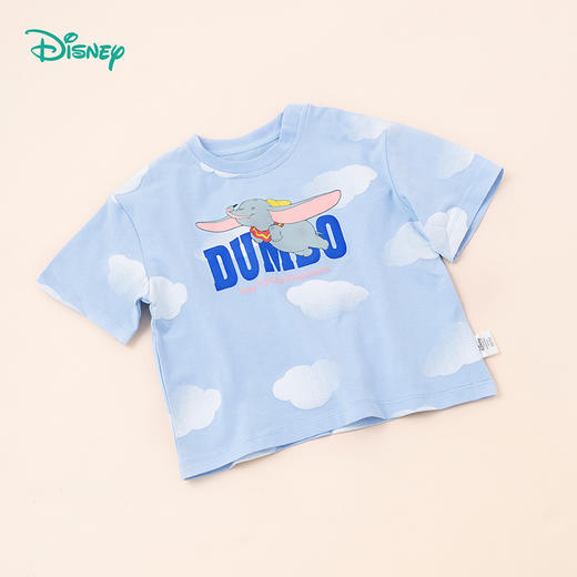 【商场同款】迪士尼童装女童时尚云朵短袖T恤中小童夏季新款小飞象卡通上衣 商品图7