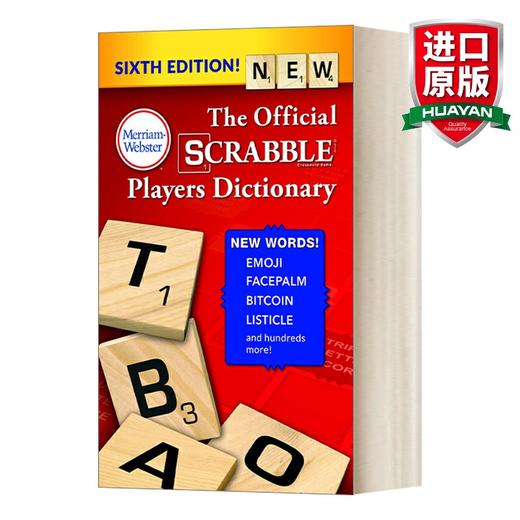 英文原版 The Official SCRABBLE Players Dictionary 韦氏官方英语拼字游戏玩家词典 第六版 英文版 进口英语原版书籍 商品图0