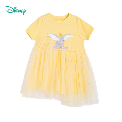 迪士尼童装女童时尚短袖网纱连衣裙中小童夏季新款甜美连衣裙 商品图7