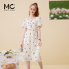 女装方领收腰绣花连衣裙-5896Q3222003 商品缩略图3