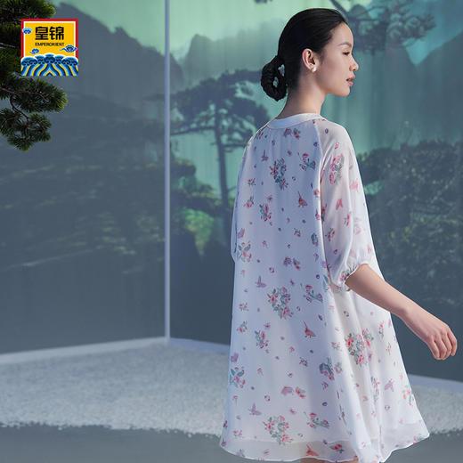 【皇锦】雪纺七分袖睡裙 商品图4