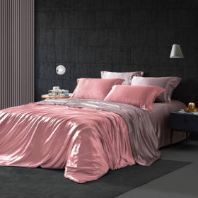 罗莱生活LOVO家纺 威尔第丝光绸四件套